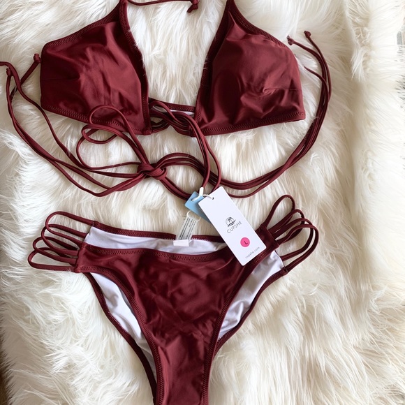 NWT CUPSHE Bikini Size Large - Picture 1 of 6